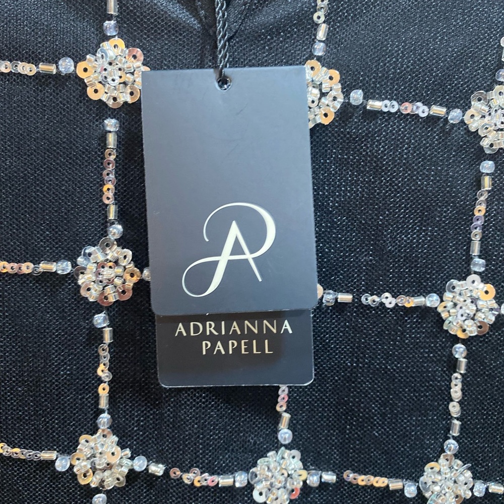 NWT Elegant Silk and Beaded Top. - Picture 7 of 8